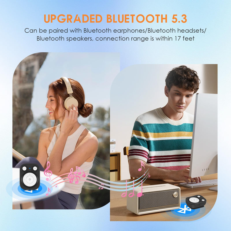 64GB Clip MP3 Player with Bluetooth 5.3: 15 Hrs Battery Mini Music Player, Earphones Included, 1000+ Songs Storage, No Phone Needed, Portable MP3 Players for Kids, Sports, Reading, Learning, Meetings 64GB Black