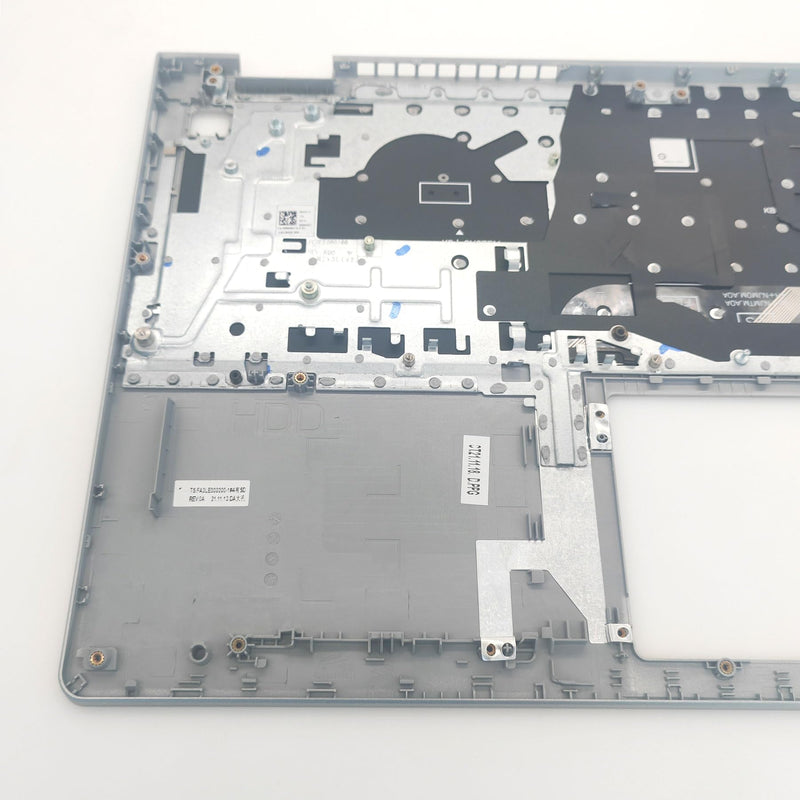Non-Backlit Keyboard Palmrest for Dell Inspiron 15 3510 3511 3515 | Fits 3515(without USB-C),Upper Case Top Cover Replacement,Non-Backlit Keyboard,Silver,P/N 0HM1XV/HM1XV