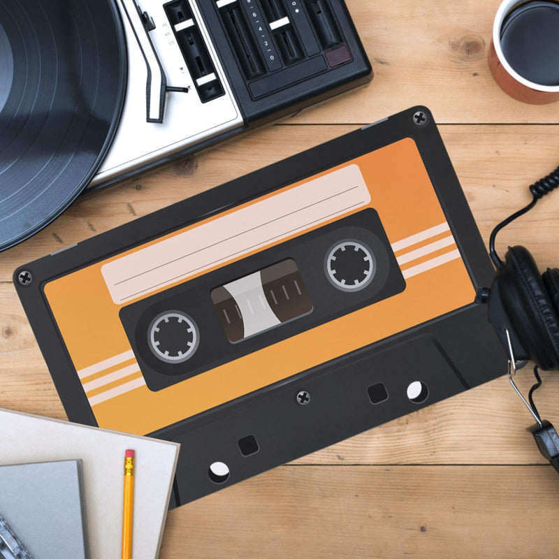 [AUSTRALIA] - 48 Pack Cassette Paper Placemats 80s Party Decorative Place Mats Cassette Hip Hop Party Table Mats for Retro 70s 80s 90s Theme Birthday Anniversary Music Party Supplies Table Decorations 
