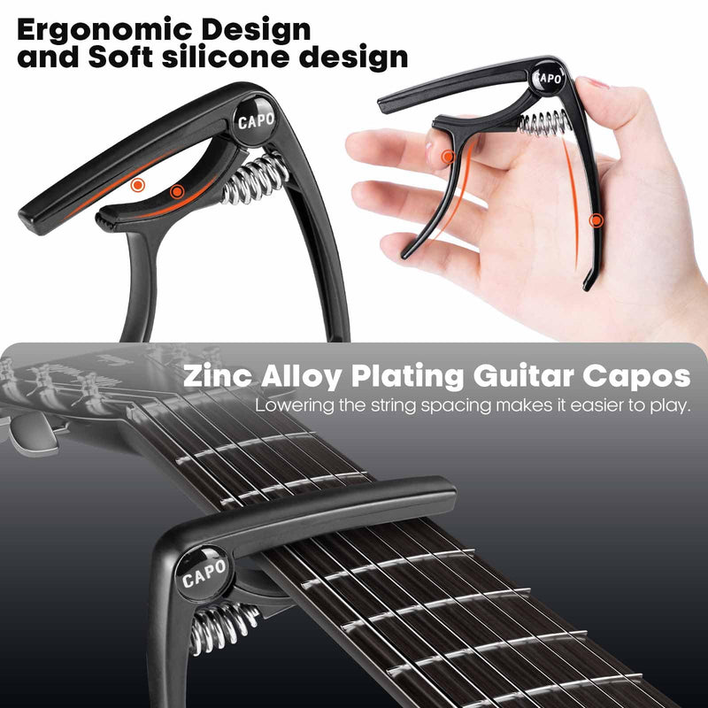 Guitar Stand Wall Mount 2 Pack, Guitar Storage Display Rack for 2 Guitars Acoustic/Electric Guitar/Classical Guitar on Wall Hook