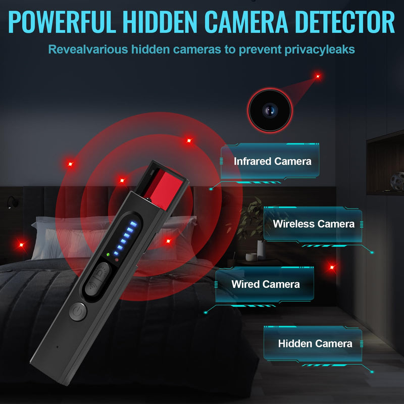 Hidden Camera Detectors, Anti-Spy Camera Finder Detector, Bug Detector, GPS Hidden Camera Detectors, Tracking Device Detectors, Camera Detector for Hotels, Home, Airbnb, Office (X13) X13