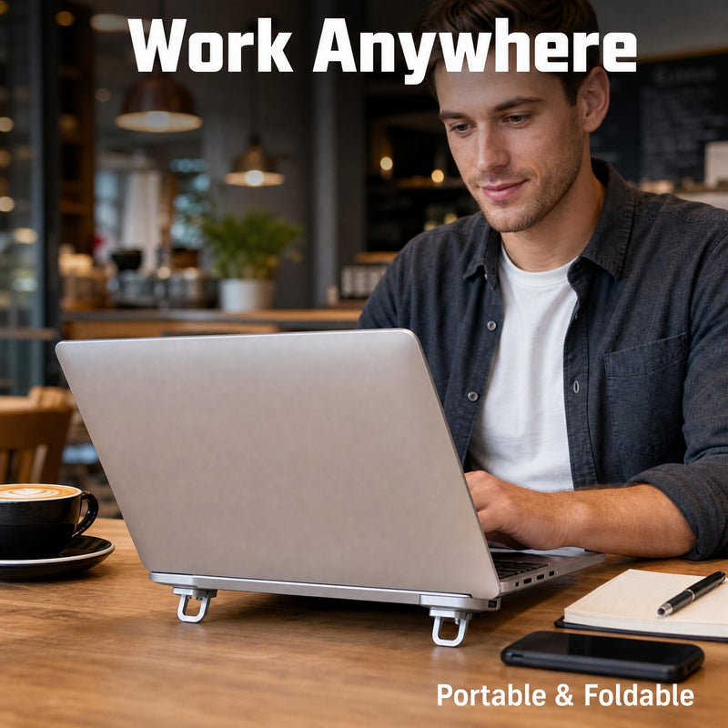 2pcs/4pcs Laptop Stand, Keyboard Support Column, Mini Notebook Stand, Portable Notebook Bracket black 2
