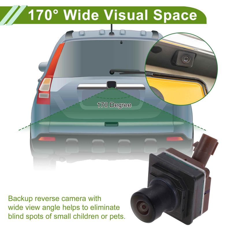 Car Park Assist Camera Rear View Backup Reverse Camera for Ford F-150 2021-2025 No.LJ8Z-19G490-A/LJ8T-19G490-BB/LJ8T-19G490-BC/LJ8T19G490BB