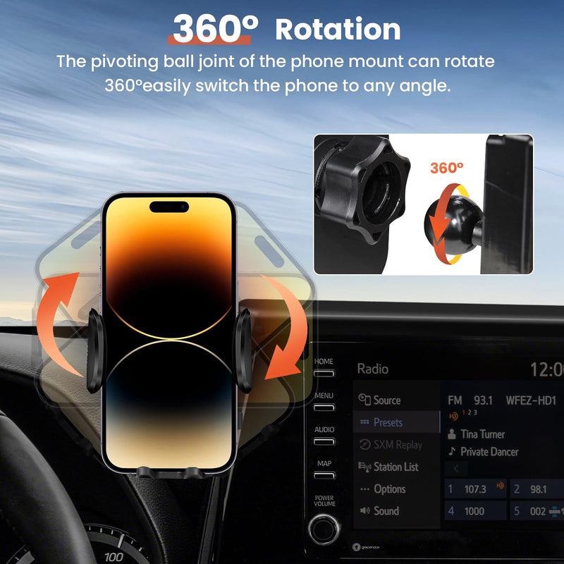 Peleus Car Phone Holder for Audi A4 2020+ A5 2020+ Q5 2021+ Car Phone Mount for Audi A4 with 10.1-Inch Screen Fit for Most Smartphones Cell Phone Automobile Cradles Hands-Free 360 Degree Rotation Audi A4 2020+ A5 2020+ Q5 2021+ 10.1"
