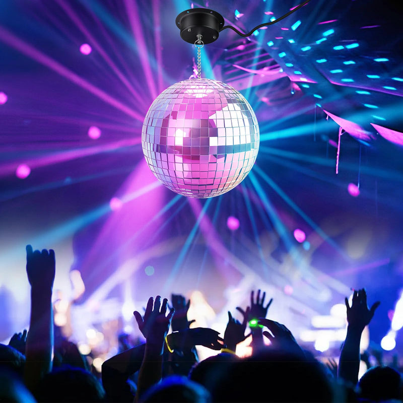 1 RPM Slow Speed Disco Ball Motor Heavy Duty Mirror Ball Electric Motor Rotator Supports 4'' - 12'' Balls for Dj Party Light Home Bands,Christmas Party 1 RPM Motor