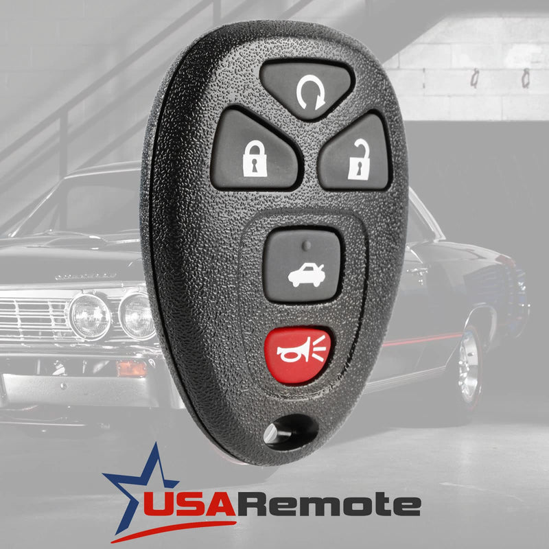 Key Fob Keyless Entry Remote with Ignition Key fits Cadillac DTS/Chevy Impala Monte Carlo 2006 2007 2008 2009 2010 2011 2012 2013 g-860 46-key