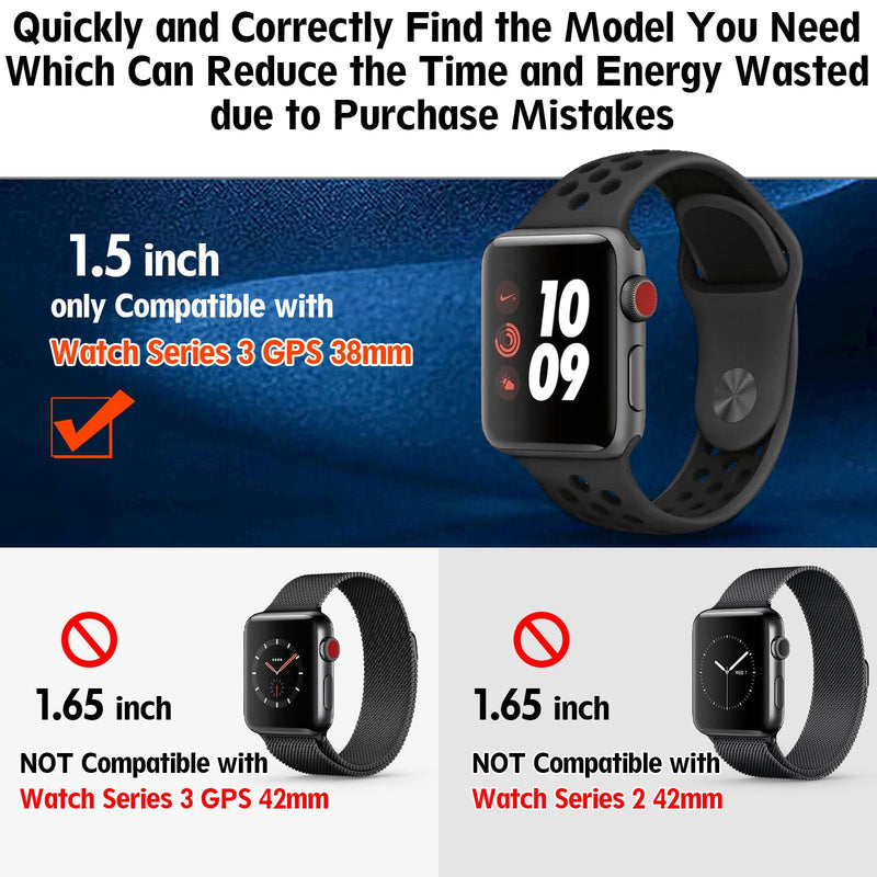 Screen for Apple Watch Series 3 GPS 38mm LCD Display Replacement for Apple Watch Series 3 GPS 38mm Touch Screen Digitizer Assembly(Not for 42mm)