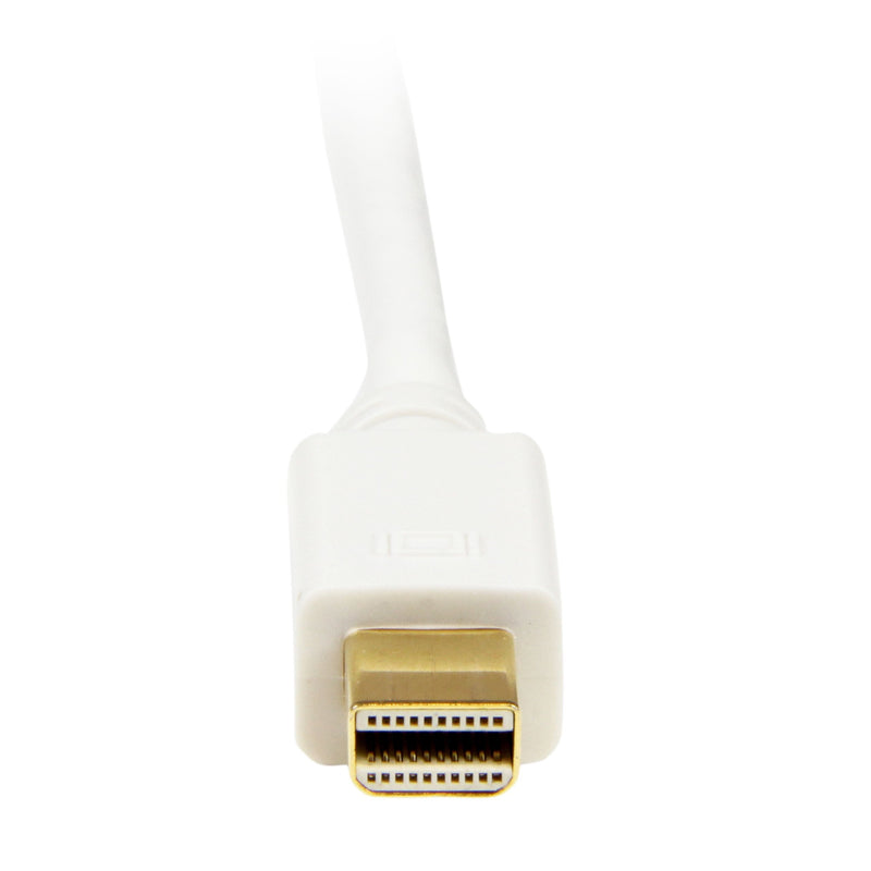 [AUSTRALIA] - StarTech.com 10ft Mini DisplayPort to DVI Adapter Cable - Mini DP to DVI Video Converter - MDP to DVI Cable for Mac/PC 1920x1200 - White (MDP2DVIMM10W) 10 ft / 3m 
