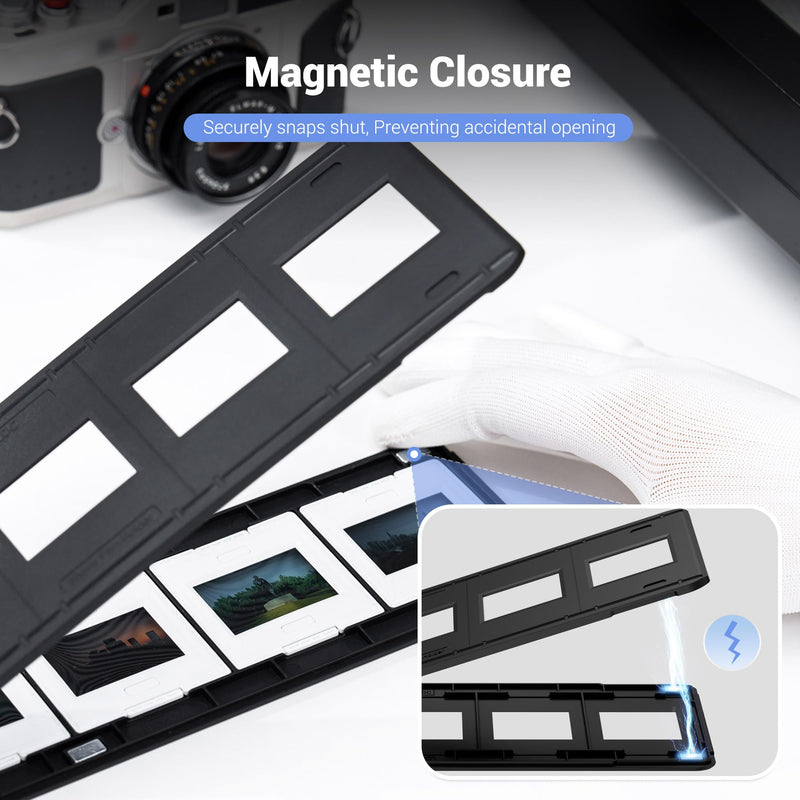 [AUSTRALIA] - JJC 35mm Photo Slide Mount Holder, Compatible with Film Scanners, Mobile Film Scanner Convert & Negative Film Digitizer, Keeps Film Flatness and Stability for Easy Copying Scanning 35mm Slide Mount Holder 