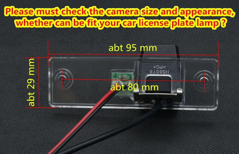 HD IP68 170°Reversing Vehicle-Specific Integrated in Number Plate Light License Rear View Backup Camera Compatible with Toyota 4 Runner/Land Cruiser 150-Series Prado/Fortuner/SW4/Kluger CVX
