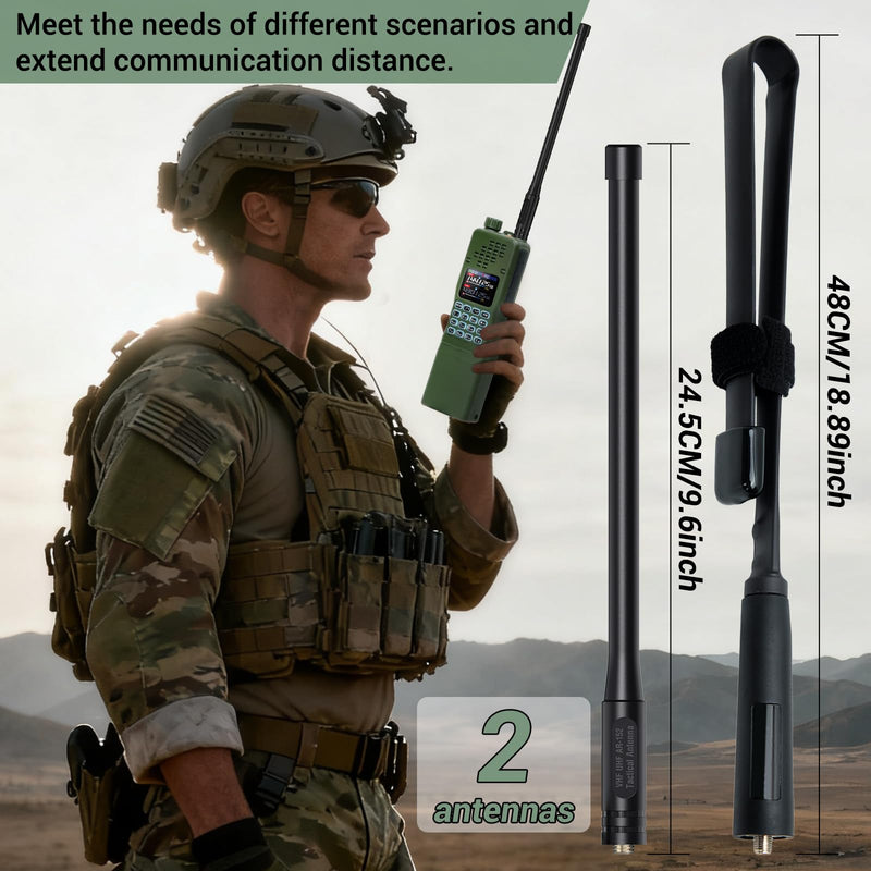 BAOFENG Radio Ham Radio Handheld AR-152 PRO 10W Rechargeable Walkie Talkies Long Range AR-5RM Two Way Radio NOAA Weather Radio GPS,APP Programming Copy Frequency USB Charger Survival Tactical Gear