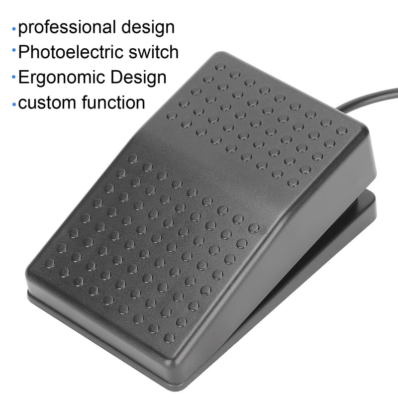 USB Foot Switch Pedal,USB Single Foot Pedal Switch Control,Customized Programmable Keyboard Mouse Game Action Single Foot Switch Pedal with USB A Interface