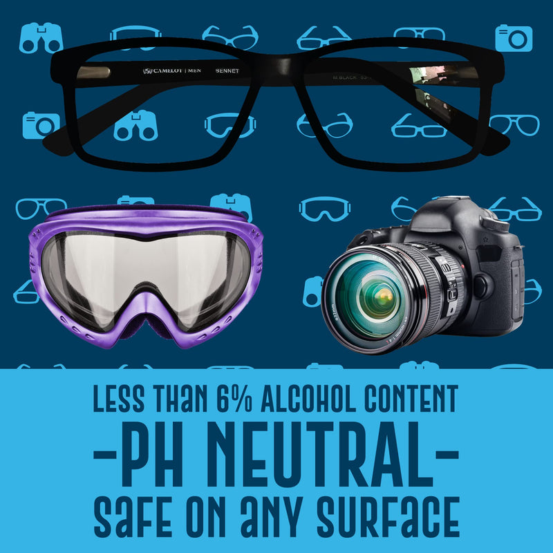 Powered by Nano Magic | Lens Cleaner 7oz Value Pack | 1oz Spray, 6oz Refill, Microfiber Cloth | Ideal for Glasses Sunglasses Goggles Glass Phone Smart Devices Coated Lenses Streak-Free
