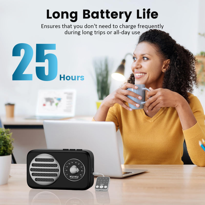 [AUSTRALIA] - 1Mii Bluetooth 5.3 Transmitter Receiver 2-in-1, aptX Adaptive & Low Latency Wireless Audio Adapter for Airplane, Dual Link 2 Devices, 25H Playtime, 3.5mm AUX for TV/Car/Home Stereo/Gym -White 