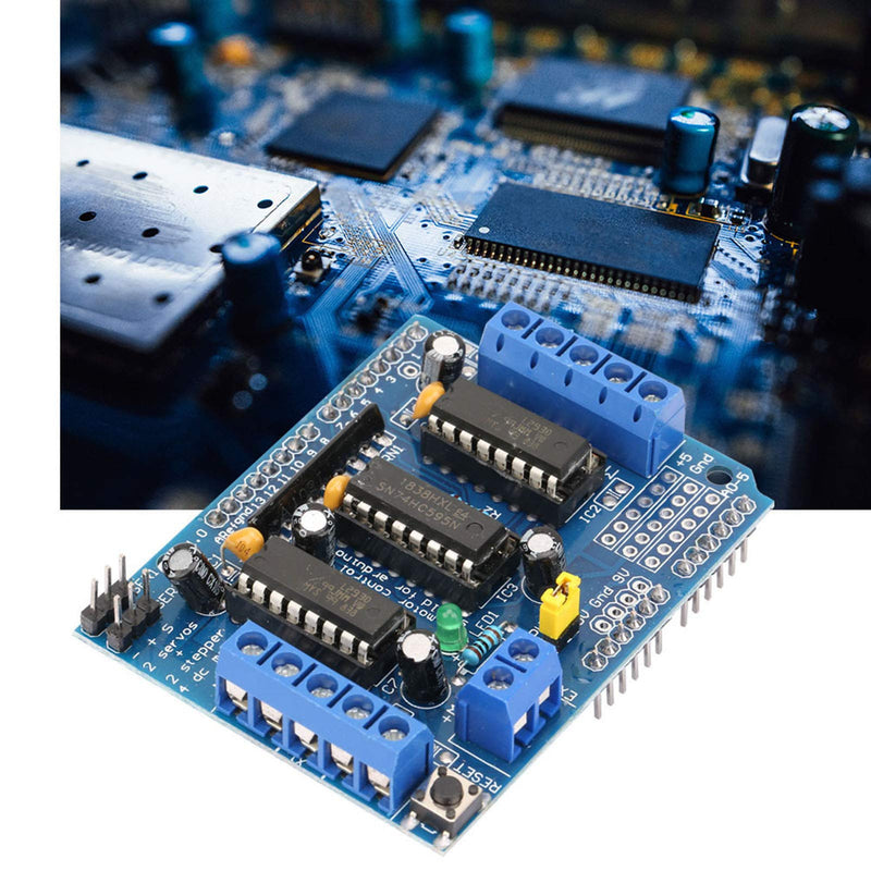 Motor Driver Shield, L293D Motor Driver Plate for Engine Plate L293D Engine Drive Shield Expansion Board Module Motor Drive Tool