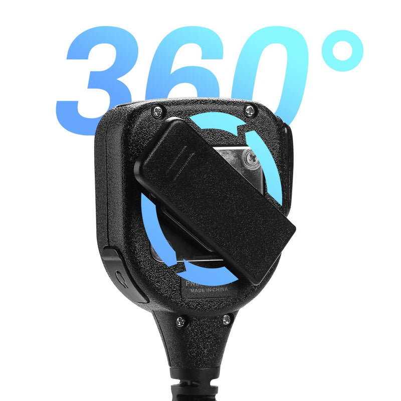 [AUSTRALIA] - CP200D Waterproof Shoulder Speaker Mic 2 Pin Radio Microphone with 3.5mm Audio Jack Compatible with Motorola CP200 CLS1410 CLS1110 RDM2070D Walkie Talkie(for Motorola, Black with 3.5 mm Jack) for MOTOROLA 