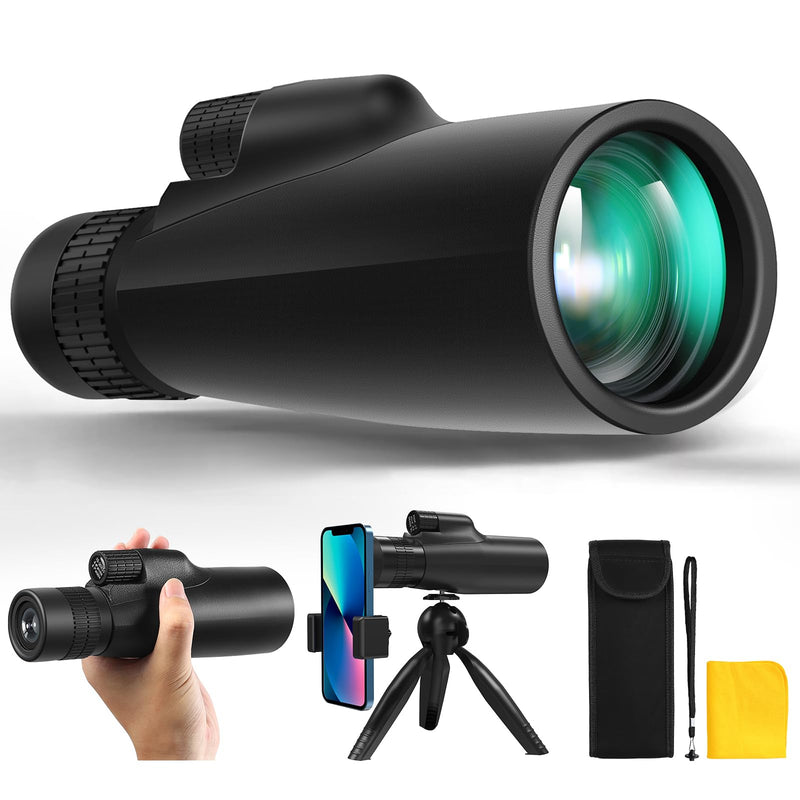 10-30x50 Monoculars for Adults High Powered with Smart Phone Holder & Upgraded Tripod, Starscope Monocular Military Grade for Outdoor Exploration, Bird Watching, and Scenic Viewing 10-30x50