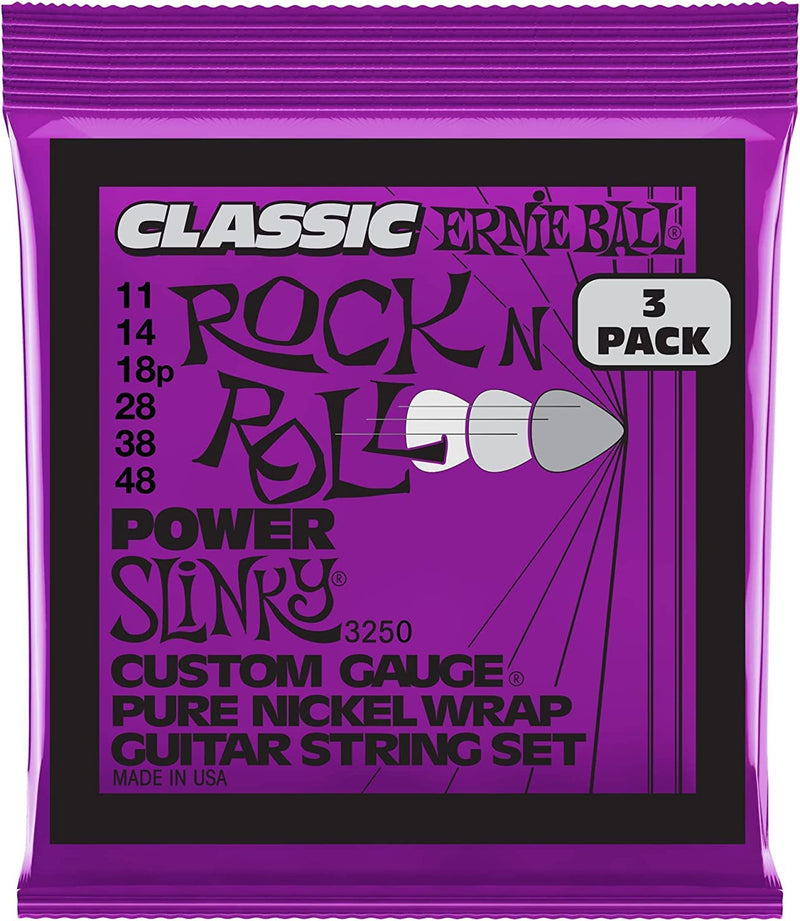 [AUSTRALIA] - Ernie Ball Regular Slinky Classic Pure Nickel Electric Guitar Strings 3-pack, 10-46 Gauge (P03251) Regular (10-46) 