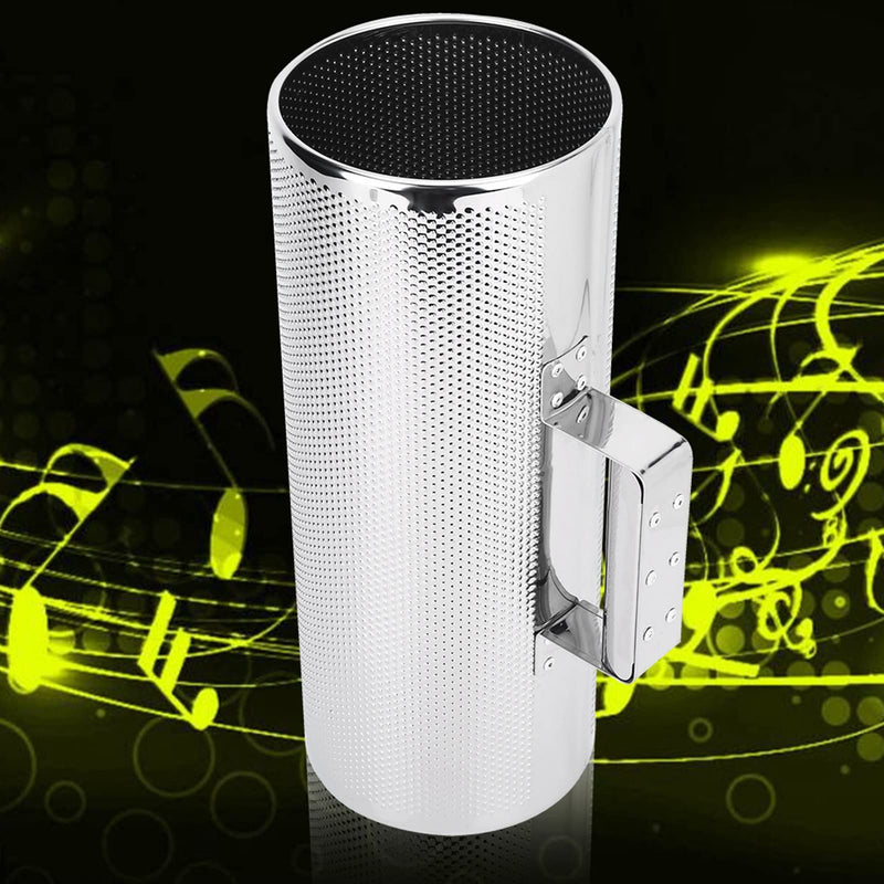 Stainless Steel Metal Guiro with Scraper Professional 5x12.8 Premium Percussion Instrument for Authentic Latin Rhythms