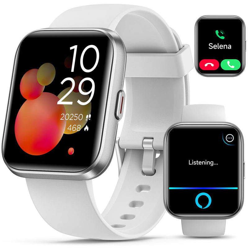 Smart Watch for Women Answer/Make Calls, 1.8'' Fitness Tracker Watch Alexa Built-in, Sleep Heart Rate Monitor, 2024 Ladies Smartwatches 120 Sport Modes 110 Dials, for Android iOS Phone, 2 Packs