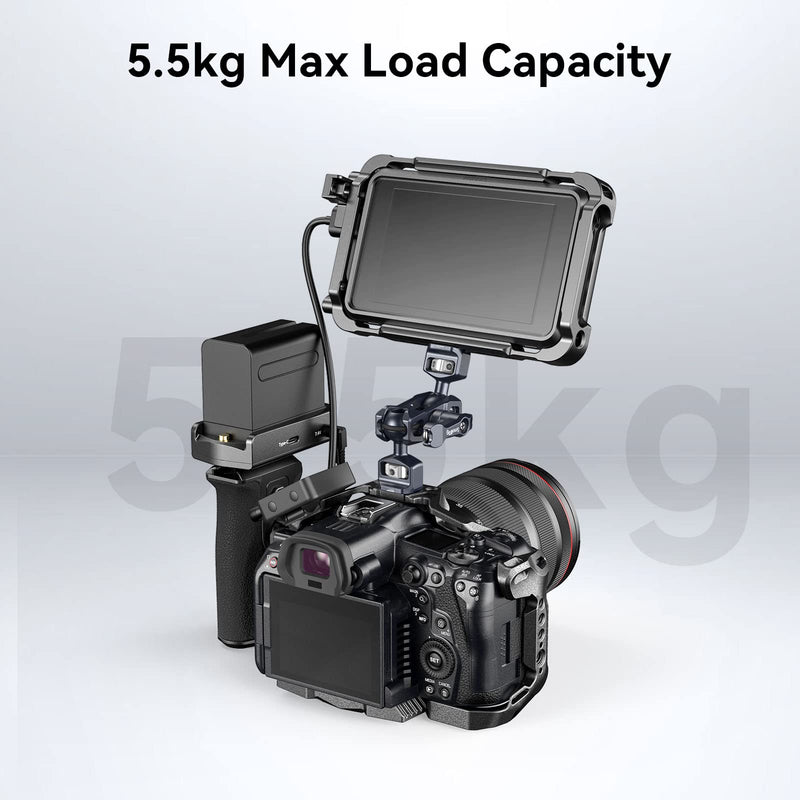 SMALLRIG Camera Magic Arm, Flexible Articulating Arm with 1/4” Screws, Field Monitor Mount with Dual Ballhead, Aluminum Standard