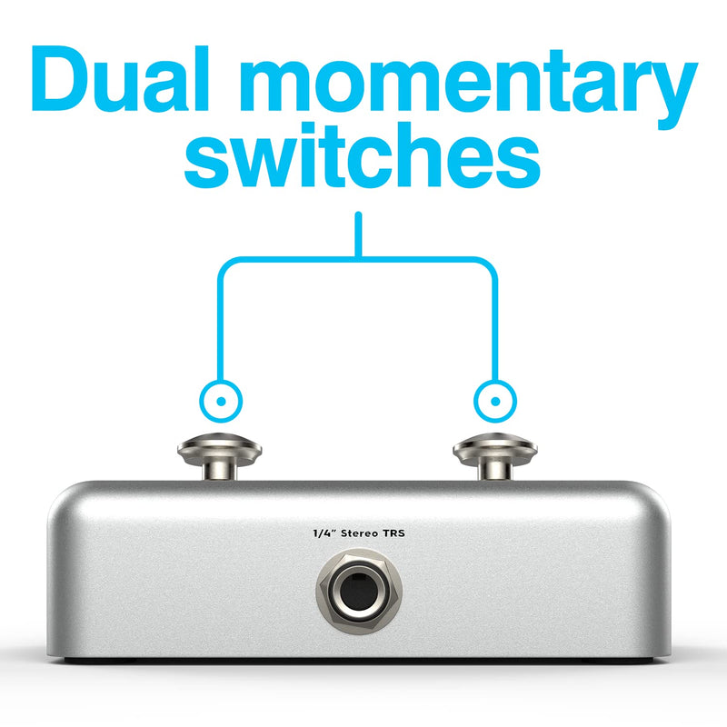 [AUSTRALIA] - Dual Momentary Footswitch Plus for use with BeatBuddy, Effects Pedals, and Electronic Instruments 