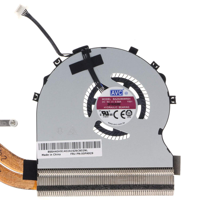 CPU Cooling Fan with Heatsink for Lenovo ThinkPad Yoga 14 460 P40 00PA929 00PA931