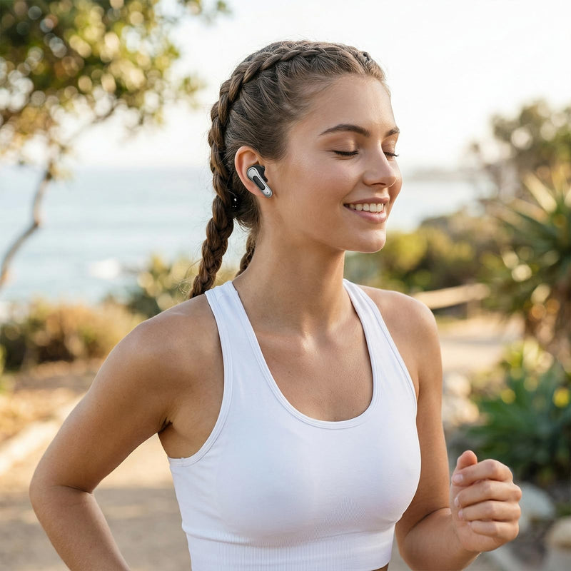 Wireless Bluetooth 5.4 Earbuds with LED Smart Display, ENC Noise Reduction,Touch Control, 13MM Driver, Deep Bass, for iPhone Samsung Google Pixel Android Phones Tablets