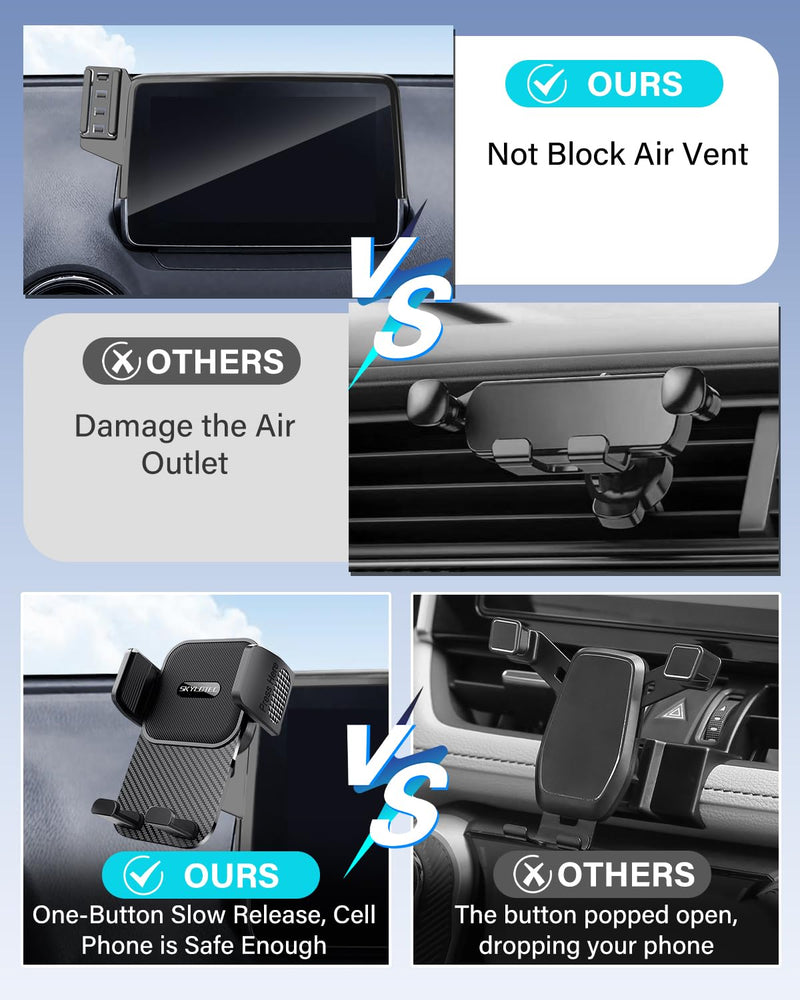 SKYLOTEC Car Phone Holder for Honda CR-V CRV 2017-2022 Accessories 5/7-inch | Automobile Cradles CR V Cell Phone Screen Mount, for iPhone Samsung All Mobile Smartphones, NOT Block Air Vent Universal Holder 2017-2022 Honda CRV | 5/7-Inch