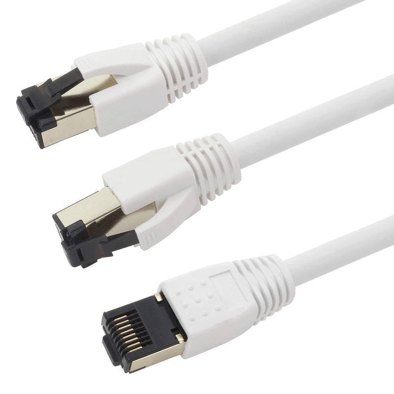 1aTTack.de 0.5 m Cat 8 Network Cable CAT8 Cable Colours Set - 5 Pieces Cat.8 LAN 2000 MHz 40 Gbit s 40GBase-T Poe+ Patch Cable Ethernet Cable LSZH - 5 x 0.5 m 5 x 0.5m Colour 3