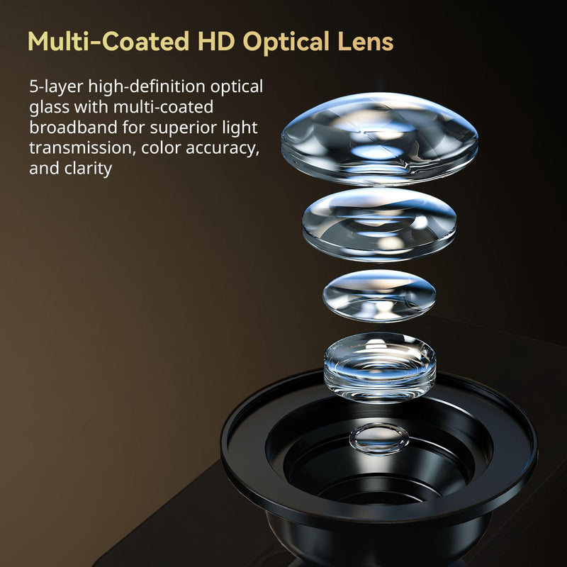 [AUSTRALIA] - SMALLRIG 75mm HD Master Macro Lens, T-Mount Lens for iPhone, for Samsung, for Huawei, for Xiaomi, Macro Photography Phone Camera Lens Attachment - 4588 