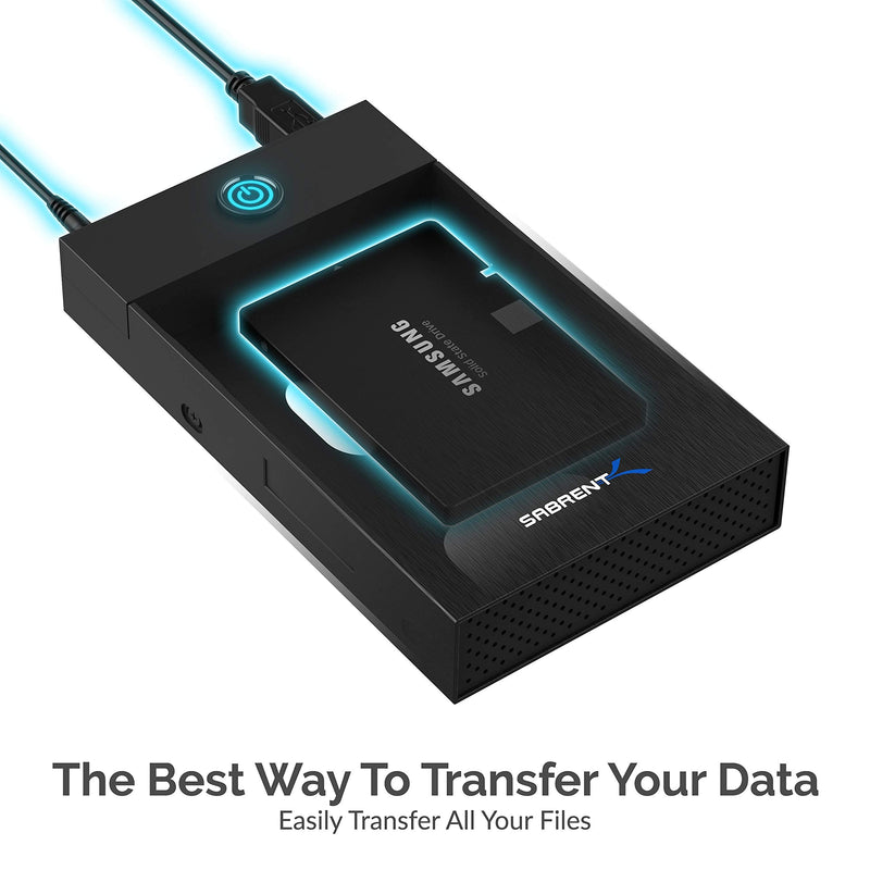 Sabrent USB 3.0 Tool-Free Enclosure + USB 3.0 to SATA I/II/III Dual Bay External Hard Drive Docking Station