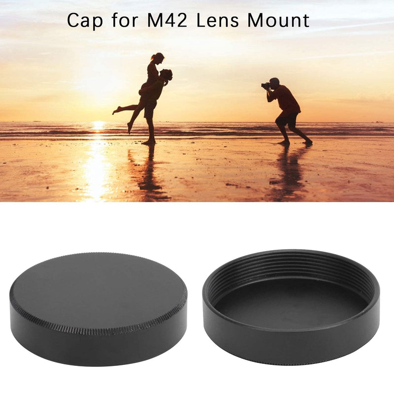 [AUSTRALIA] - DAUERHAFT Camera Lens Rear Cover, 2Pcs Camera Lens Rear Cover, Lens Mount Metal Lens Rear Cover Camera Lens, for M42 Screw Lens Mount 