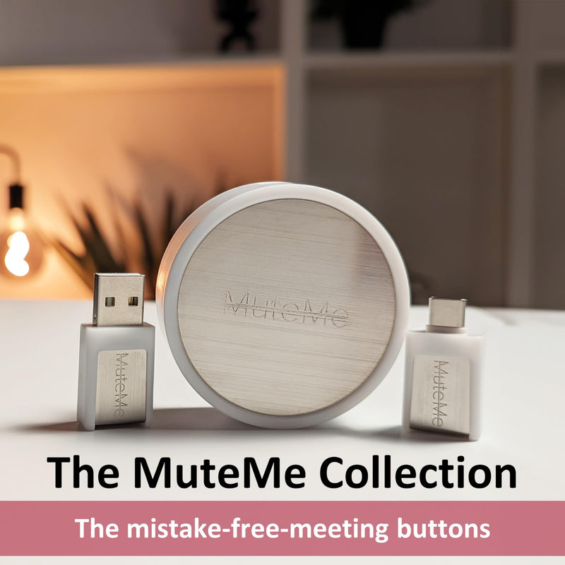 Illuminated Physical Mute Button for Zoom, Teams, WebEx & More (As Seen on Shark Tank)! Mac/PC Compatible. USB Cord & Adapter Included. Free Software Download Required. New MuteMe