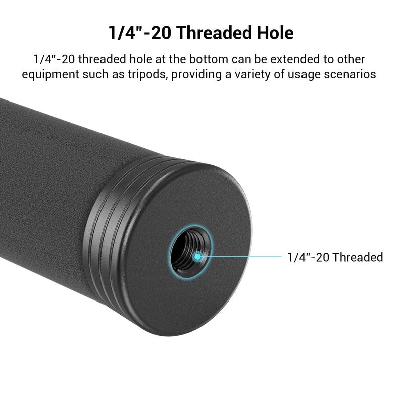 [AUSTRALIA] - SMALLRIG Interview Mic Handle, Stretchable Mic Handle for RODE Go, for DJI, for Hollyland Lark 150, for Synco G1/A2 and Other Lavalier Microphones with Cold Shoe 3182 