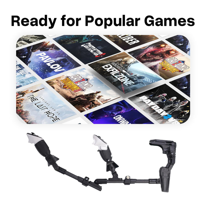 VR Gunstock for Meta Quest 3 Controller Accessories Gun Stock for Quest 3S /Quest 2 FPS Gaming Customized Shape Sizes (Meta Quest3/3s) [Oculus_Quest_2,Oculus_Quest]