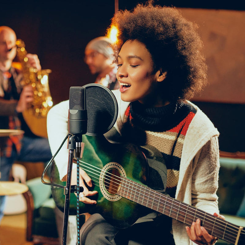 1/4" TRS to XLR Female Cable Adapter Balanced, 10FT Stereo Quarter Inch TRS to XLR Microphone Cable, Nylon Braided, OFC Shielded, Two Color, for Mic/Speaker/Mixer - 2Pack