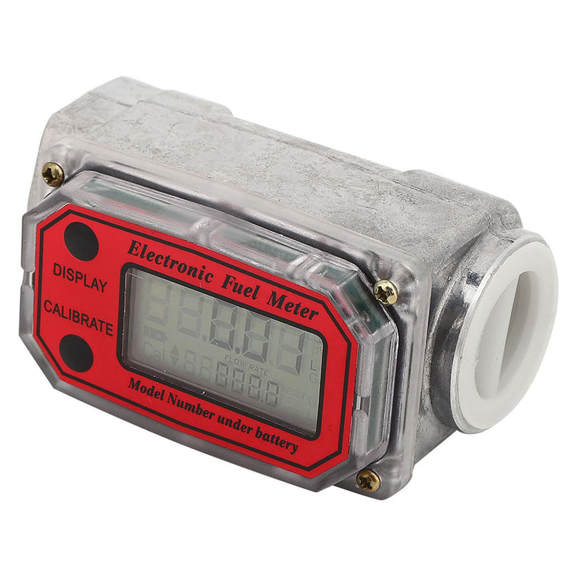 [AUSTRALIA] - Fuel Flow Meter, Mini Digital Turbine Flowmeter, Diesel Fuel Flow Meter, 10-200 L, 1 Inch NPT Flowmeter 