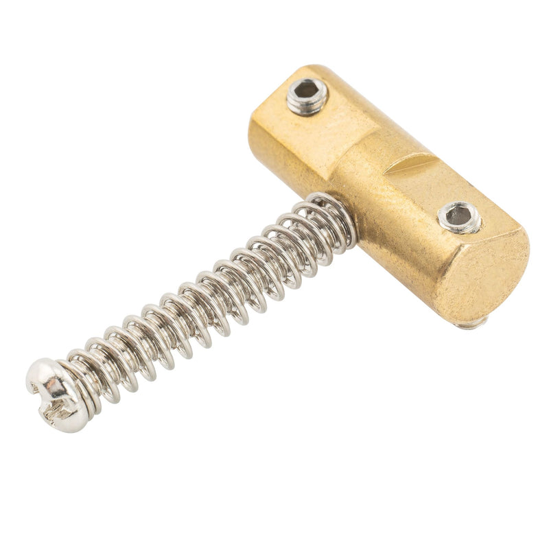 Wilkinson WTB 10.8mm Brass Compensated Guitar Telecaster Bridge Saddles Barrel-Style Saddles Set for Fender Vintage Tele Bridge Electric Guitar Replacement Parts(Set of 3)