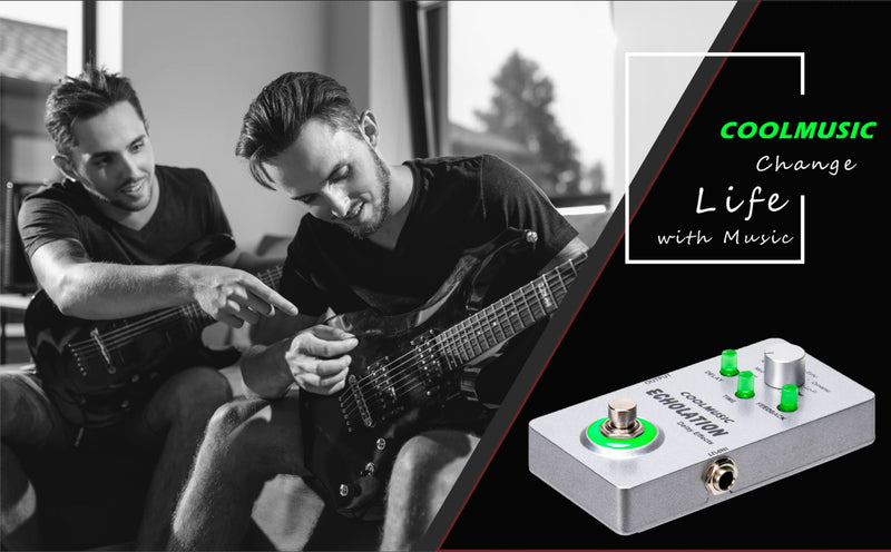 COOLMUSIC A-DE01 Echolation Digital Delay Pedal with 9 Effects…