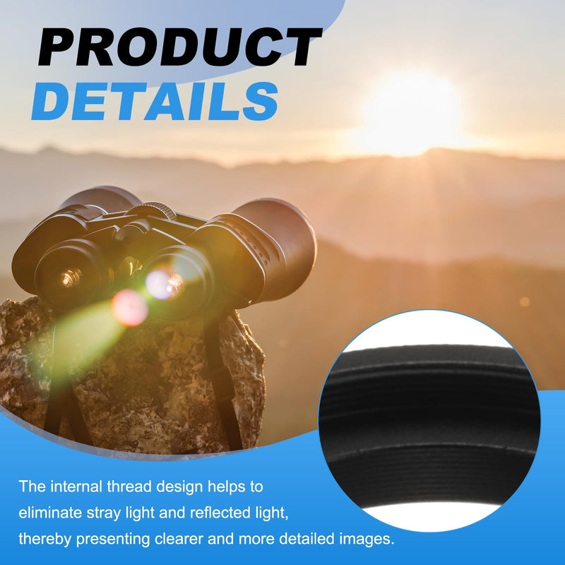 PATIKIL Telescope Adapter M54 x 0.75 mm Female to M48 x 0.75 mm Male Thread, Aluminum Alloy Lens Step Up Ring for Camera Telescope Binocular, Black 10mm