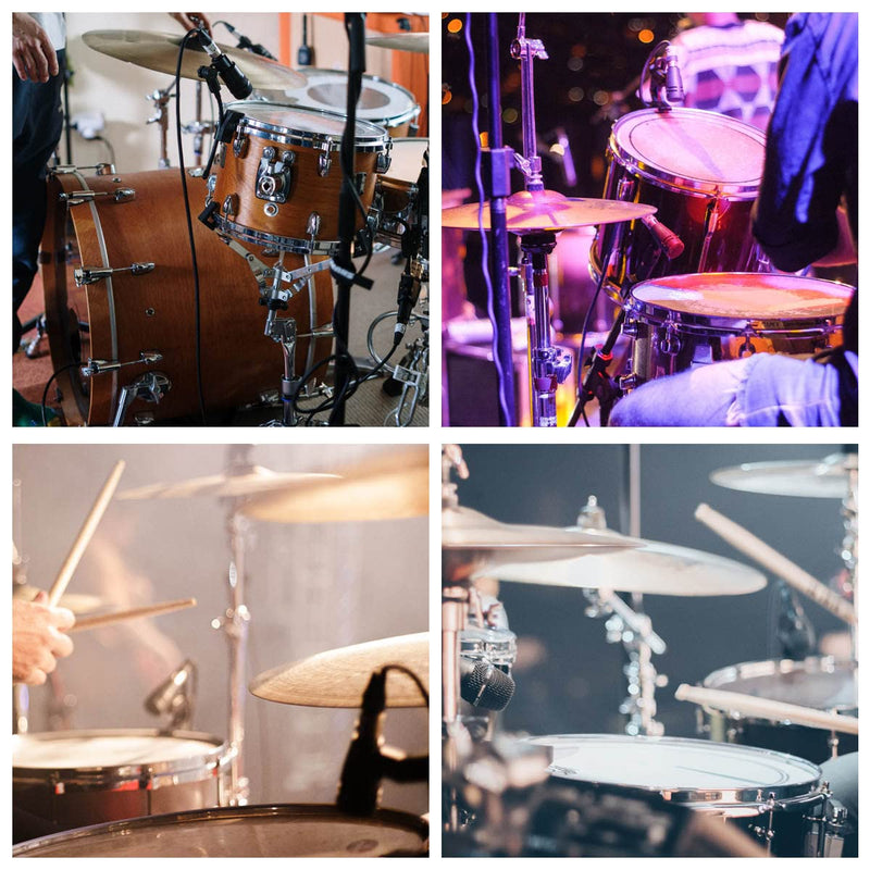 [AUSTRALIA] - Drumstick Container Bag, Drum Stick Holder Drumstick Nylon Bag for Drum Set Clamp on Stick Holder Bag Container(black) black 