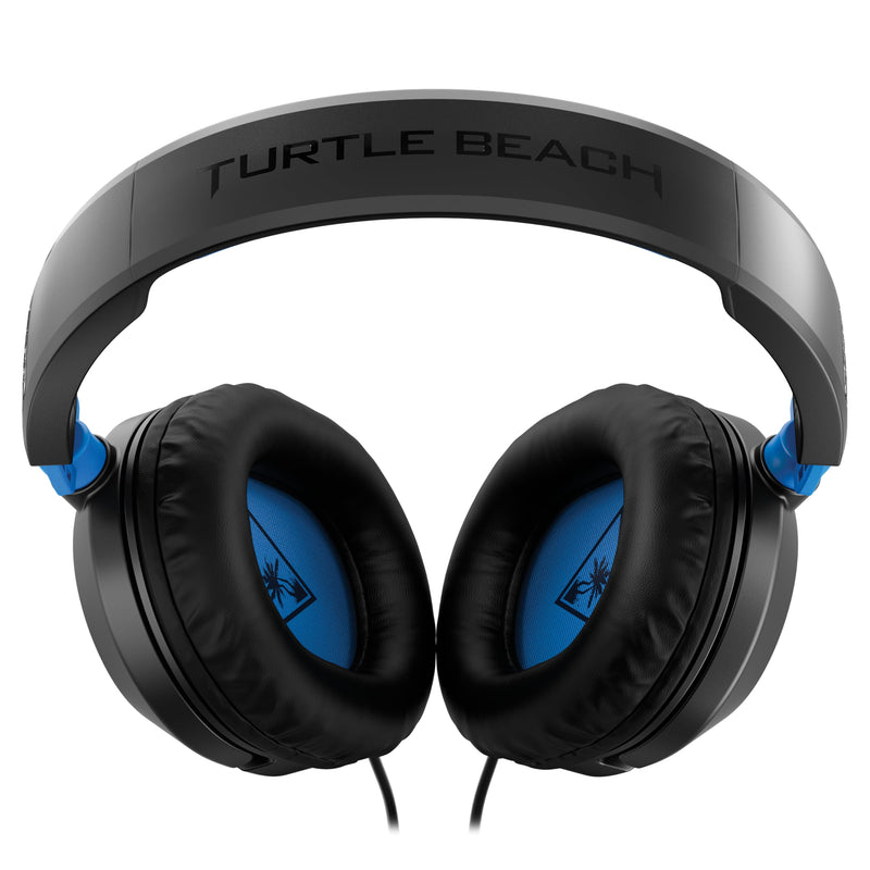 Turtle Beach Recon 50 PlayStation Gaming Headset - PS5, PS4, Xbox Series X, Xbox Series S, Xbox One, Mobile & PC with 3.5mm - Removable Mic, 40mm Speakers Black / Blue