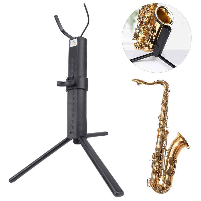 Alomejor Saxophone Stand Portable Saxophone Folding Rack Display Holder Metal Legs Rack Tripod Storage Accessories Tenor / Soprano Saxophone Stand
