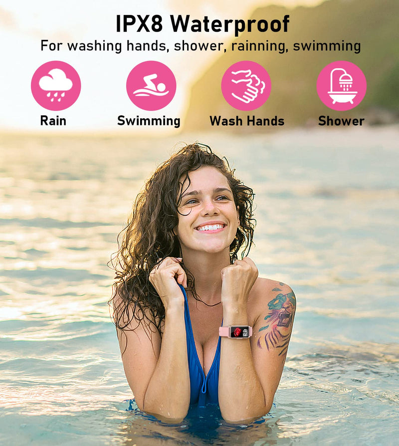 Mindrose Health Fitness Tracker with 24/7 Heart Rate Blood Oxygen Blood Pressure Sleep Monitor 100 Sports Modes Step Calorie Counter