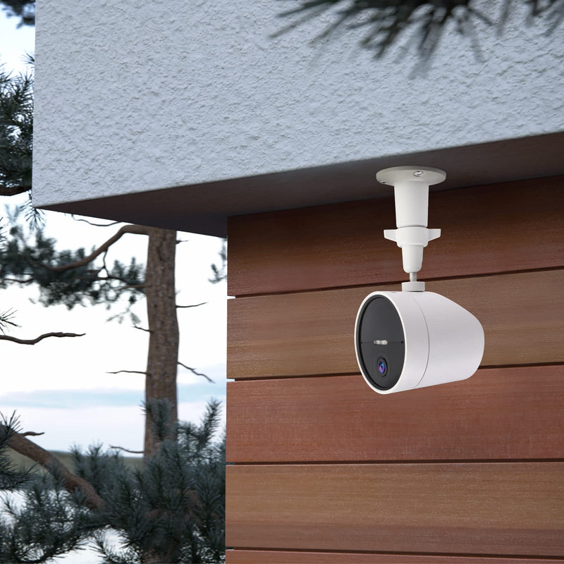 2 Pack Wall Mount Holder Compatible with SimpliSafe Outdoor Security Camera, 360°Rotation Security Bracket with 1/4 Screw Thread , Camera Not Included (White)