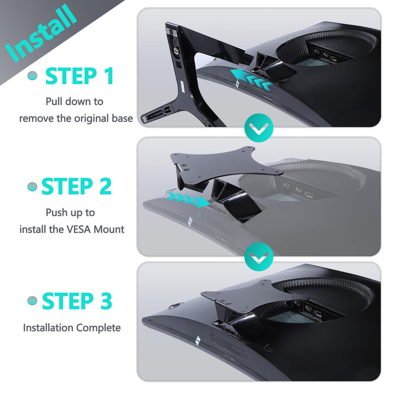 CRG5 VESA Adapter Compatible with Samsung 24" C24RG50, 32" CF397 Monitor | C24RG50 VESA Adapter for 24CRG50, LC24RG5, LC24RG50, LC24RG50FZNXZA, C24RG50FQNXZA 32" CF397 (LC32F397, LC32F397FWNXZA)