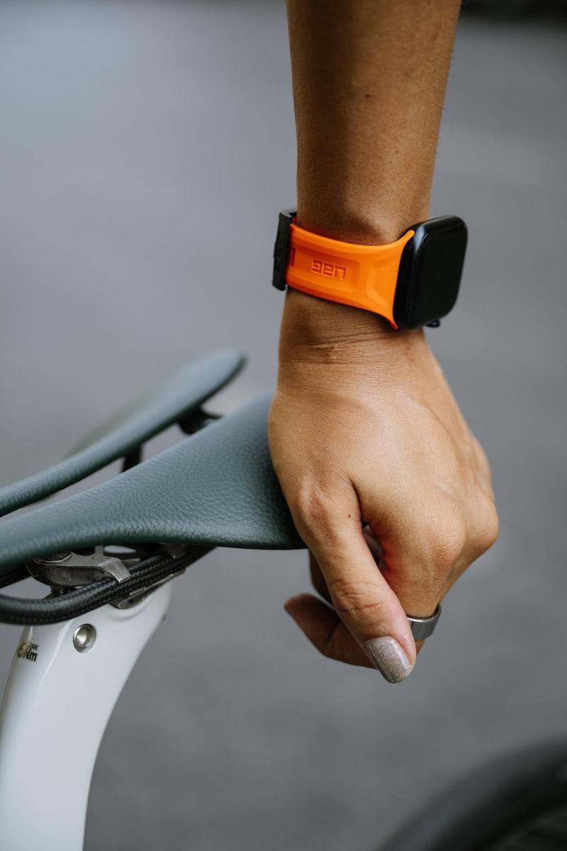 URBAN ARMOR GEAR UAG Compatible with Apple Watch Band 49/46/45/44mm & 42/41/40mm iWatch Series Ultra 3/Ultra 2/Ultra/4-11/SE3/SE2/SE Scout Watch Strap Orange Casual Solid