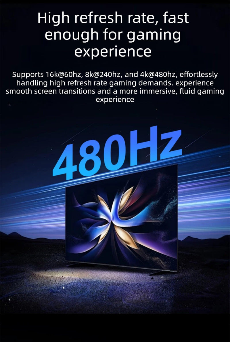 3m / 10ft 16K HDMI2.2 Fiber Optic Cable, 96Gbps Ultra High Speed, 4K240Hz 4K144Hz 8K120Hz 16K60Hz, HDCP 2.2&2.3, Dynamic HDR, eARC,DTS, Long Slim and Flexible for Projector/TV/PS5 | 96Gbps Ultra High Speed, 4K240Hz 4K144Hz 8K120Hz 16K60Hz, HDCP 2.2&2.3...