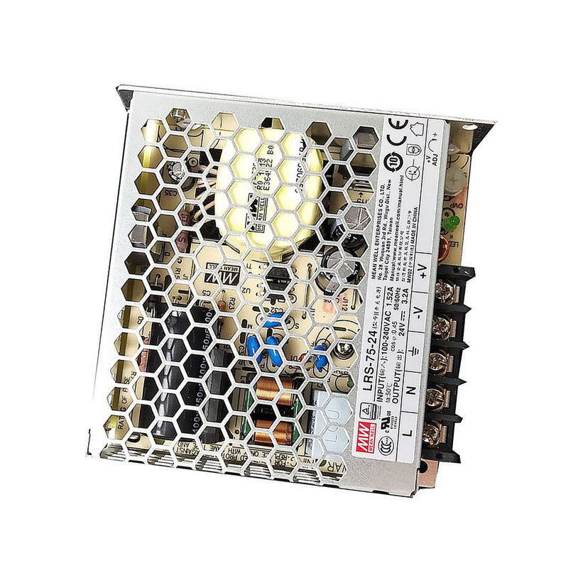 MEAN WELL - 1993 Mean Well LRS-75-24 Enclosed Switching Power Supply, Single Output, 24V, 3.2A, 76.8W, 3.9" L x 3.82" W x 1.18" H